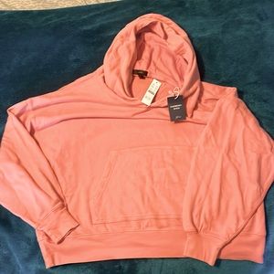 JCrew Melon Hooded Sweatshirt
